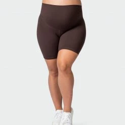 Muscle Nation Maternity Everyday Bike Short - Cocoa 30% EOFY SALE