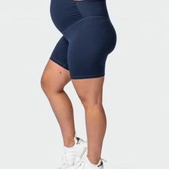 Muscle Nation Maternity Everyday Bike Short - Navy