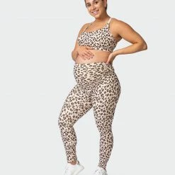 Muscle Nation 30% EOFY SALE Maternity Everyday Leggings - Cheetah Print