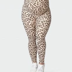 Muscle Nation 30% EOFY SALE Maternity Everyday Leggings - Cheetah Print