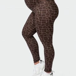 Muscle Nation Maternity Everyday Leggings - Tonal Giraffe Print 30% EOFY SALE