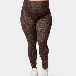 Muscle Nation Maternity Everyday Leggings - Tonal Giraffe Print 30% EOFY SALE