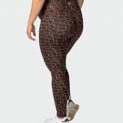 Muscle Nation Maternity Everyday Leggings - Tonal Giraffe Print 30% EOFY SALE