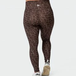 Muscle Nation Maternity Everyday Leggings - Tonal Giraffe Print 30% EOFY SALE