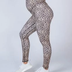 Muscle Nation Maternity Leggings - Yellow Leopard