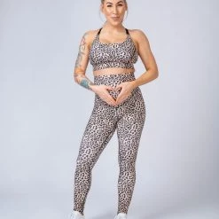 Muscle Nation Maternity Leggings - Yellow Leopard