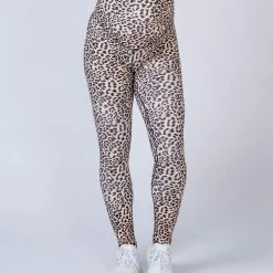 Muscle Nation Maternity Leggings - Yellow Leopard
