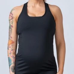 Muscle Nation Maternity Tank - Black Womens