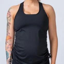Muscle Nation Maternity Tank - Black Womens