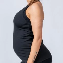 Muscle Nation Maternity Tank - Black Womens