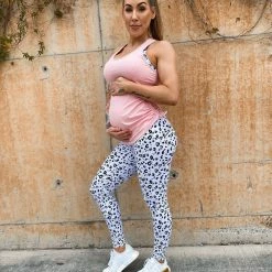 Muscle Nation Maternity Tank - Pink Womens