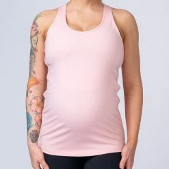 Muscle Nation Maternity Tank - Pink Womens