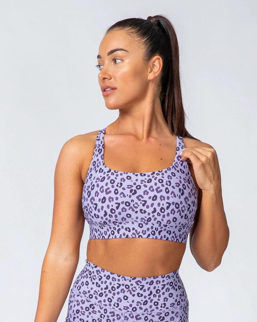 Coupon โ Muscle Nation Max Rep Bra - Purple Leopard ๐ 3 Muscle Nation Max Rep Bra - Purple Leopard