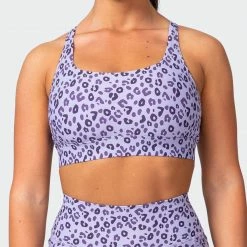 Coupon โ Muscle Nation Max Rep Bra - Purple Leopard ๐ 12 Muscle Nation Max Rep Bra - Purple Leopard