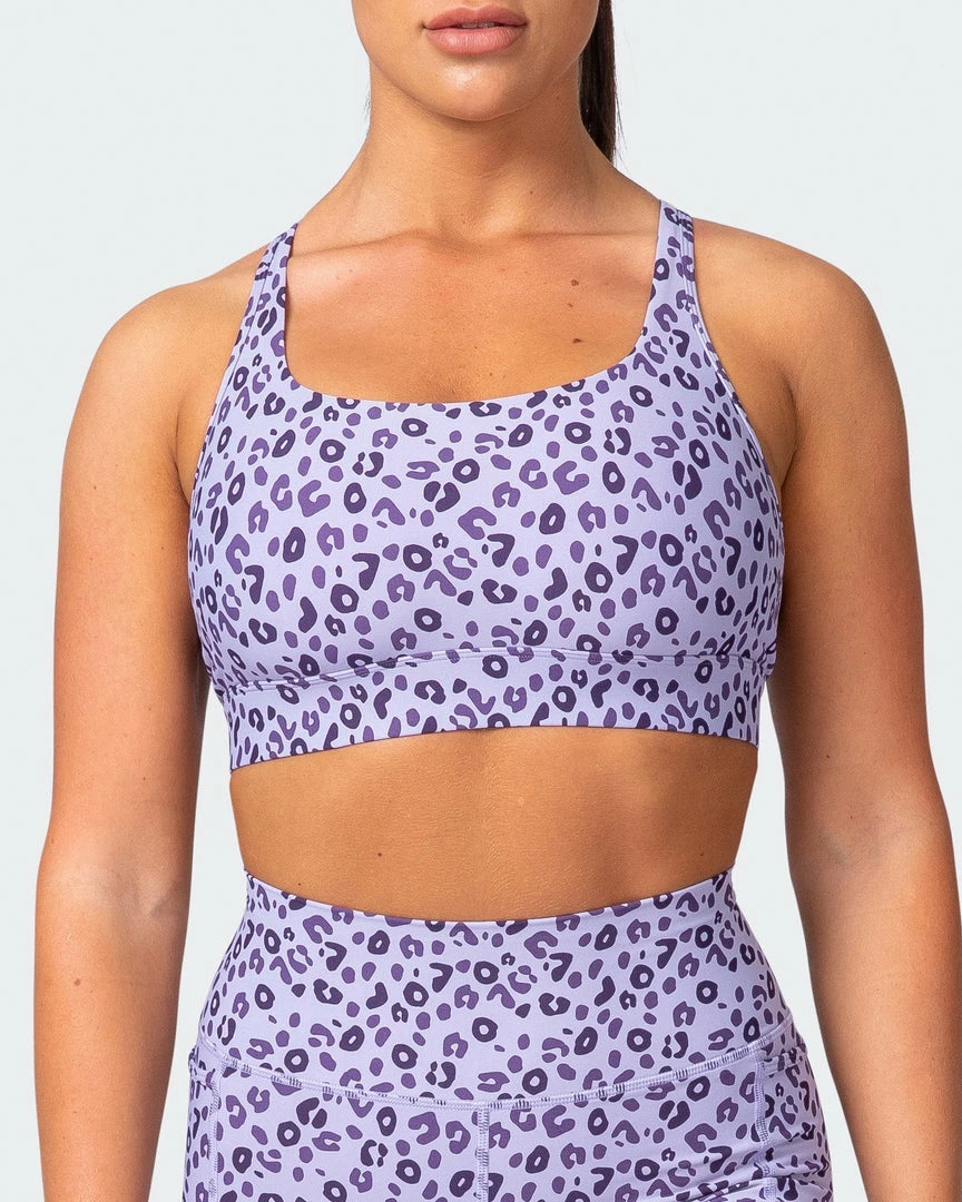 Coupon โ Muscle Nation Max Rep Bra - Purple Leopard ๐ 5 Muscle Nation Max Rep Bra - Purple Leopard