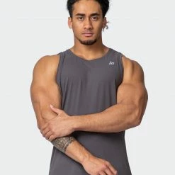 Muscle Nation Mens Basic Tank - Charcoal