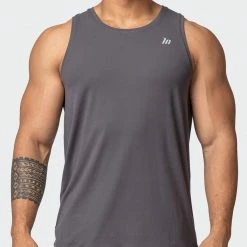 Muscle Nation Mens Basic Tank - Charcoal