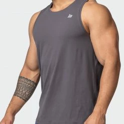 Muscle Nation Mens Basic Tank - Charcoal