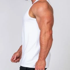 Muscle Nation Basic Tank - White