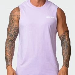Muscle Nation Box Wave Tank - Royal Lavender Mens