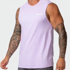 Muscle Nation Box Wave Tank - Royal Lavender Mens