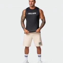 Budget 🥰 Muscle Nation Burly Training Tank - Black Mens 😀 15 Muscle Nation Burly Training Tank - Black Mens