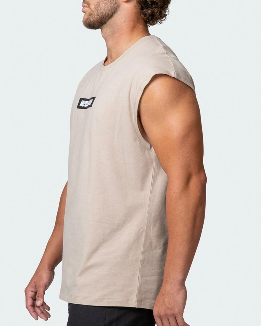 Discount 🥰 Muscle Nation Sleeveless Tee - Bone 30% EOFY SALE 😍 6 Muscle Nation Sleeveless Tee - Bone 30% EOFY SALE