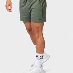 Muscle Nation Classic Squat Shorts - Army Green