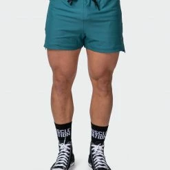 Muscle Nation 30% EOFY SALE Mens Elevate Active Shorts - Deep Teal