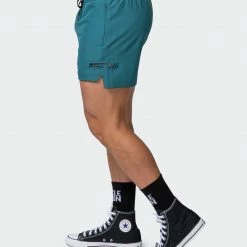 Muscle Nation 30% EOFY SALE Mens Elevate Active Shorts - Deep Teal