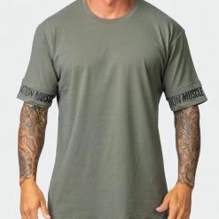 Muscle Nation Exceptional Dual Tee - Army Green