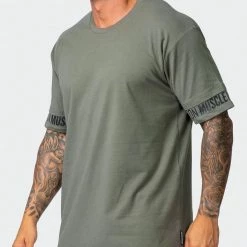Muscle Nation Exceptional Dual Tee - Army Green