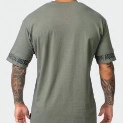 Muscle Nation Exceptional Dual Tee - Army Green