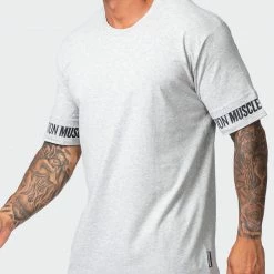 Budget ๐ Muscle Nation Exceptional Dual Tee - Light Grey Marl ๐ฅ 11 Muscle Nation Exceptional Dual Tee - Light Grey Marl