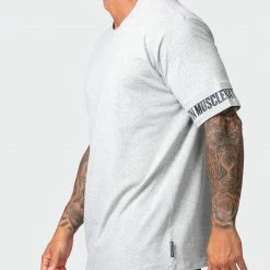 Budget ๐ Muscle Nation Exceptional Dual Tee - Light Grey Marl ๐ฅ 12 Muscle Nation Exceptional Dual Tee - Light Grey Marl