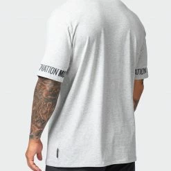 Budget ๐ Muscle Nation Exceptional Dual Tee - Light Grey Marl ๐ฅ 13 Muscle Nation Exceptional Dual Tee - Light Grey Marl