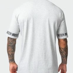Budget ๐ Muscle Nation Exceptional Dual Tee - Light Grey Marl ๐ฅ 14 Muscle Nation Exceptional Dual Tee - Light Grey Marl