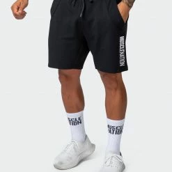 Muscle Nation Mens Laid Back Shorts - Black