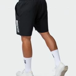 Muscle Nation Mens Laid Back Shorts - Black