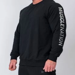 Muscle Nation Lightweight Long Sleeve - Black Winter