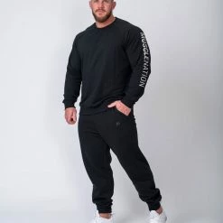 Muscle Nation Lightweight Long Sleeve - Black Winter