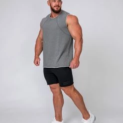 Muscle Nation Loopback Tank - Charcoal