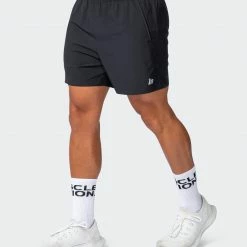Flash Sale ✨ Muscle Nation New Heights 4" Shorts - Black ✨ 12 Muscle Nation New Heights 4