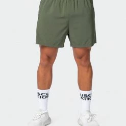 Muscle Nation New Heights 4" Shorts - Dark Khaki 30% EOFY SALE