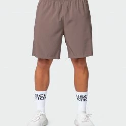 Muscle Nation 30% EOFY SALE New Heights 7" Shorts - Dark Taupe