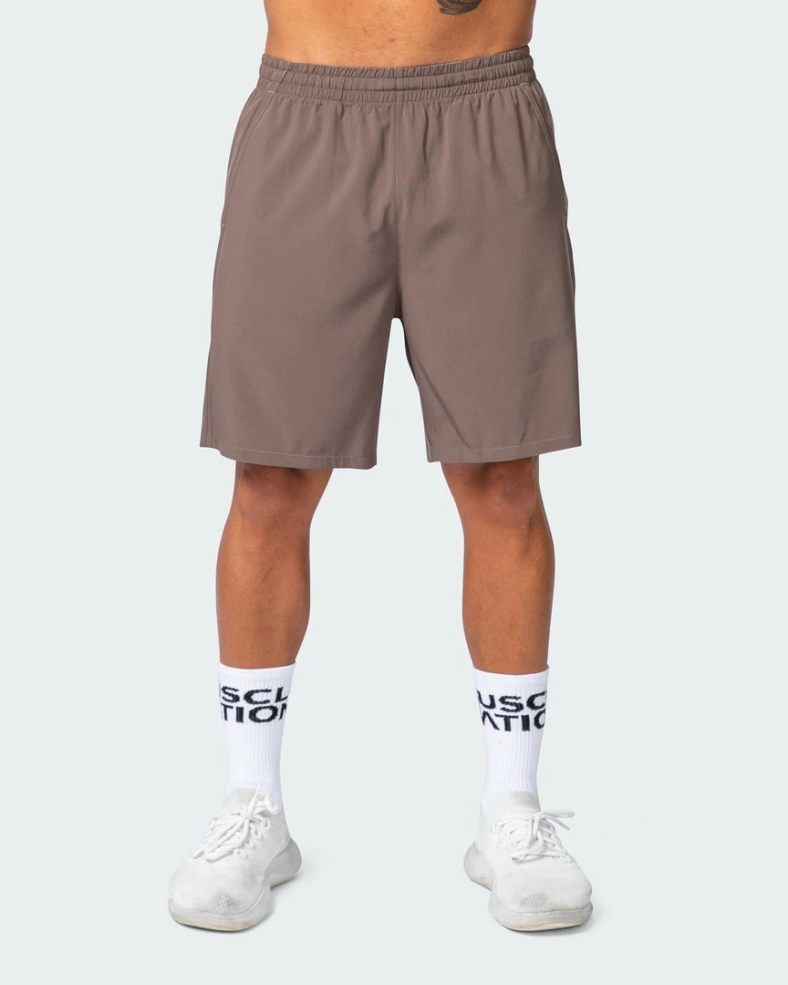 Hot Sale ⌛ Muscle Nation 30% EOFY SALE New Heights 7" Shorts - Dark Taupe 🔥 4 Muscle Nation 30% EOFY SALE New Heights 7" Shorts - Dark Taupe