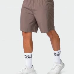 Hot Sale ⌛ Muscle Nation 30% EOFY SALE New Heights 7" Shorts - Dark Taupe 🔥 11 Muscle Nation 30% EOFY SALE New Heights 7