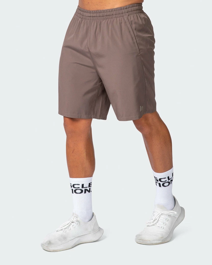 Hot Sale ⌛ Muscle Nation 30% EOFY SALE New Heights 7" Shorts - Dark Taupe 🔥 5 Muscle Nation 30% EOFY SALE New Heights 7" Shorts - Dark Taupe