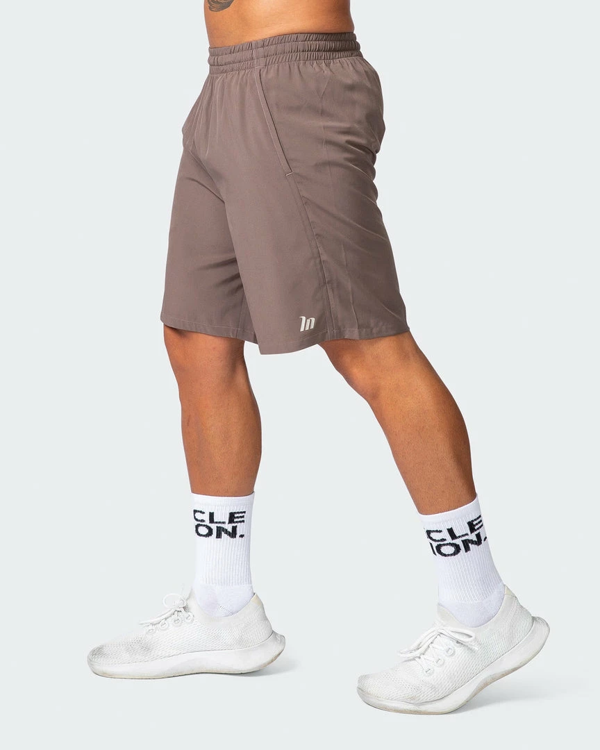 Hot Sale ⌛ Muscle Nation 30% EOFY SALE New Heights 7" Shorts - Dark Taupe 🔥 6 Muscle Nation 30% EOFY SALE New Heights 7" Shorts - Dark Taupe