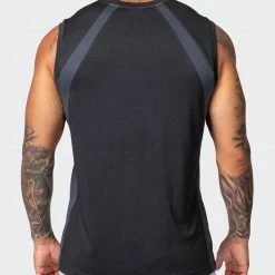 Muscle Nation New Heights Running Tank - Black 30% EOFY SALE